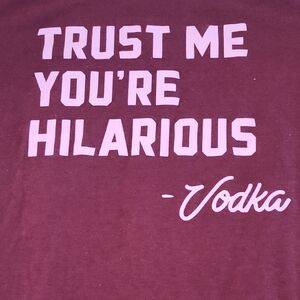 Torrid Maroon Classic Fit Tee with White Text